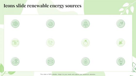 Icons Slide Renewable Energy Sources
