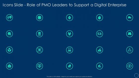 Icons slide role of pmo leaders to support a digital enterprise