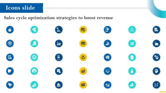Icons Slide Sales Cycle Optimization Strategies To Boost Revenue SA SS