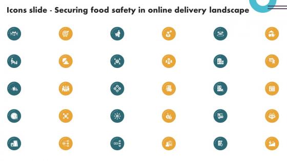 Icons Slide Securing Food Safety In Online Delivery Landscape