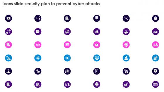 Icons Slide Security Plan To Prevent Cyber Attacks Ppt Icon Elements