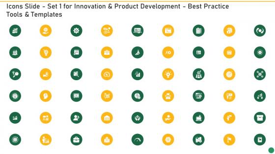 Icons Slide Set 1 For Innovation And Product Development Set 1 Innovation Product Development
