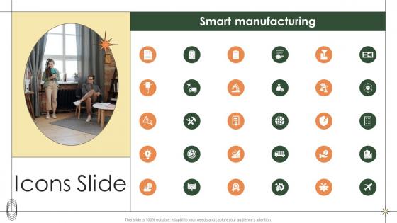 Icons Slide Smart Manufacturing Ppt Show Graphics Pictures