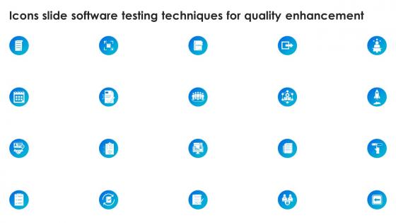 Icons Slide Software Testing Techniques For Quality Enhancement
