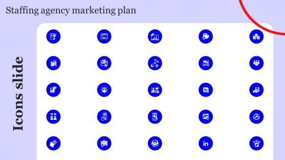 Icons Slide Staffing Agency Marketing Plan Strategy SS