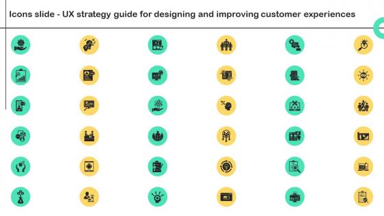 Icons Slide UX Strategy Guide For Designing And Improving Customer Experiences Strategy SS