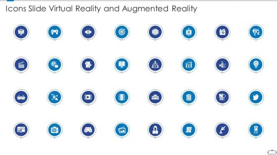 Icons slide virtual reality and augmented reality ppt powerpoint presentation slides