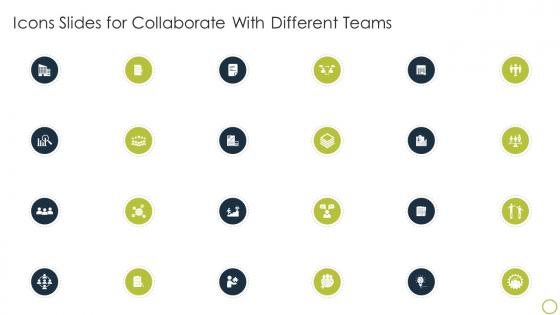 Icons Slides For Collaborate With Different Teams