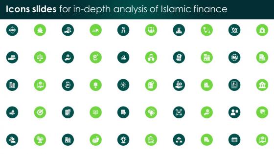 Icons Slides For In Depth Analysis Of Islamic Finance Fin SS V