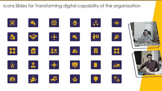 Icons Slides For Transforming Digital Capability Of The Organization