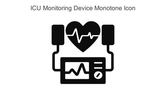 ICU Monitoring Device Monotone Icon In Powerpoint Pptx Png And Editable Eps Format