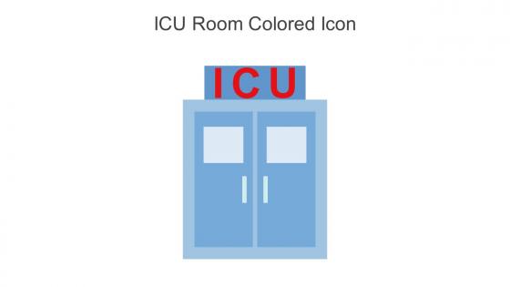 ICU Room Colored Icon In Powerpoint Pptx Png And Editable Eps Format