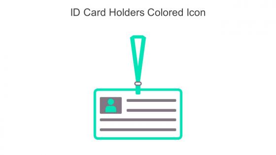 ID Card Holders Colored Icon In Powerpoint Pptx Png And Editable Eps Format