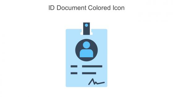 ID Document Colored Icon In Powerpoint Pptx Png And Editable Eps Format