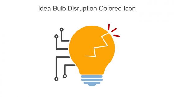 Idea Bulb Disruption Colored Icon In Powerpoint Pptx Png And Editable Eps Format