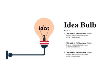 Idea bulb powerpoint slide design ideas