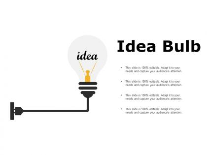 Idea bulb technology i291 ppt powerpoint presentation example 2015