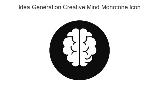 Idea Generation Creative Mind Monotone Icon In Powerpoint Pptx Png And Editable Eps Format