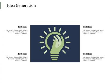 Idea generation innovation f301 ppt powerpoint presentation slides format ideas