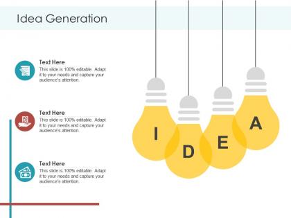 Idea generation planning and forecasting of supply chain management ppt template