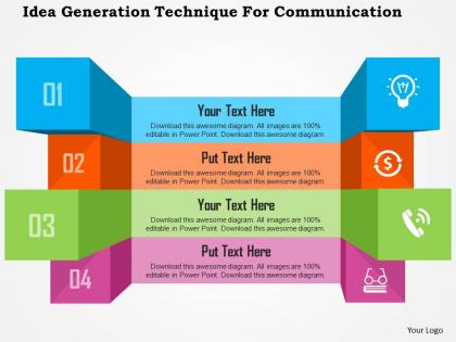 Idea generation technique for communication flat powerpoint design