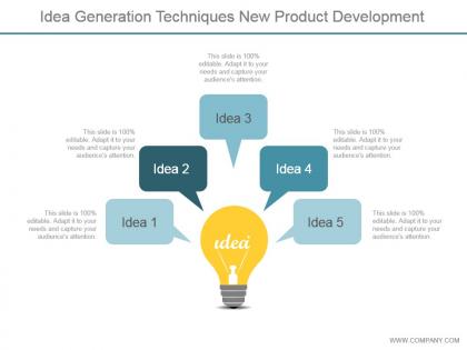 Idea generation techniques new product development powerpoint topics