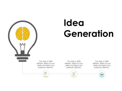 Idea generation technology l782 ppt powerpoint presentation infographics
