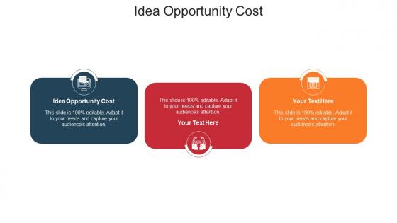 Idea opportunity cost ppt powerpoint presentation portfolio portrait cpb
