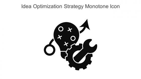Idea Optimization Strategy Monotone Icon In Powerpoint Pptx Png And Editable Eps Format