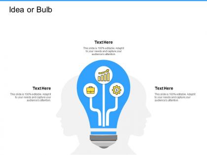 Idea or bulb technology i195 ppt powerpoint presentation gallery examples