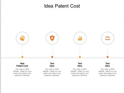 Idea patent cost ppt powerpoint presentation infographics templates cpb