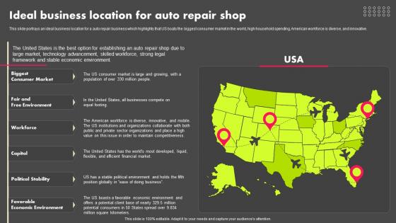 Ideal Business Location For Auto Repair Shop Business Plan BP SS