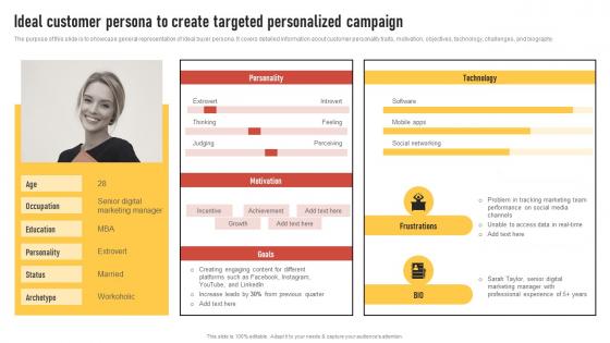 Ideal Customer Persona To Create Targeted Introduction To Direct Marketing Strategies MKT SS V