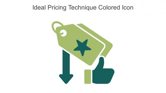 Ideal Pricing Technique Colored Icon In Powerpoint Pptx Png And Editable Eps Format
