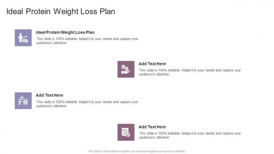 Ideal Protein Weight Loss Plan In Powerpoint And Google Slides Cpb