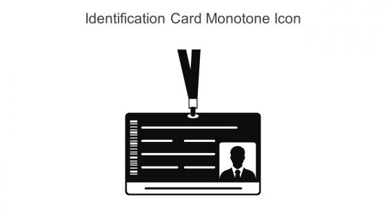 Identification Card Monotone Icon In Powerpoint Pptx Png And Editable Eps Format