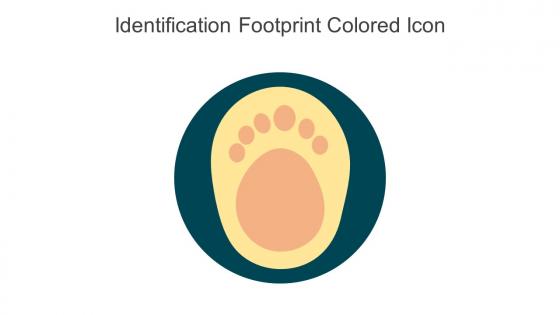 Identification Footprint Colored Icon In Powerpoint Pptx Png And Editable Eps Format