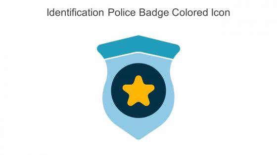 Identification Police Badge Colored Icon In Powerpoint Pptx Png And Editable Eps Format