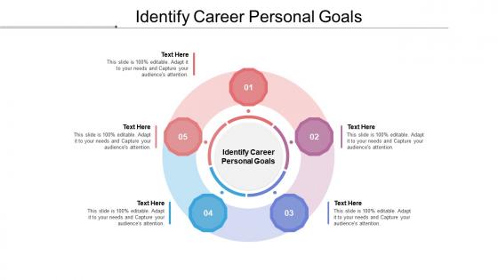 Identify career personal goals ppt powerpoint presentation visual aids backgrounds cpb