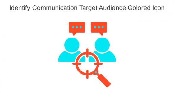 Identify Communication Target Audience Colored Icon In Powerpoint Pptx Png And Editable Eps Format