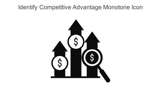 Identify Competitive Advantage Monotone Icon In Powerpoint Pptx Png And Editable Eps Format