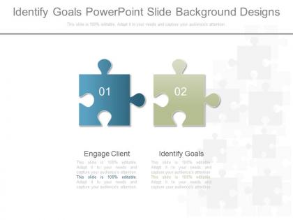 Identify goals powerpoint slide background designs