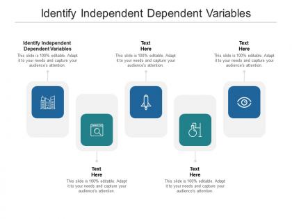 Identify independent dependent variables ppt powerpoint tutorials cpb