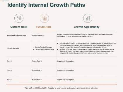 Identify internal growth paths growth opportunity ppt powerpoint presentation show backgrounds