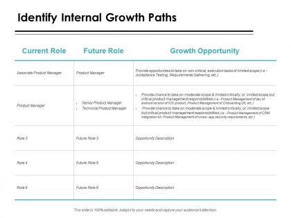 Identify internal growth paths ppt powerpoint presentation icon professional