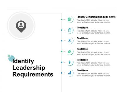 Identify leadership requirements ppt powerpoint presentation pictures images cpb