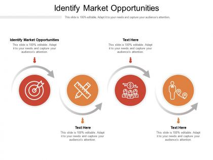 Identify market opportunities ppt powerpoint presentation model outline cpb