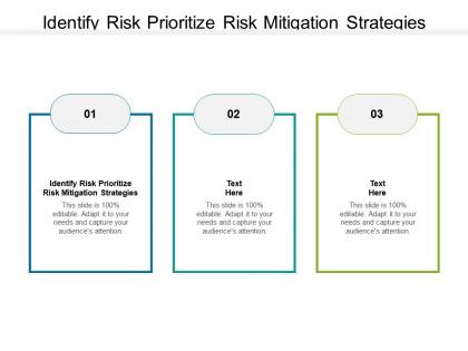 Identify risk prioritize risk mitigation strategies ppt powerpoint presentation show cpb