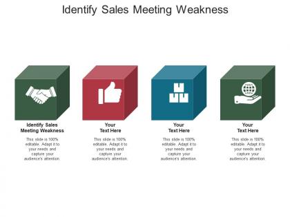 Identify sales meeting weakness ppt powerpoint presentation icon styles cpb