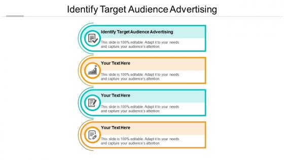 Identify target audience advertising ppt powerpoint presentation infographic cpb